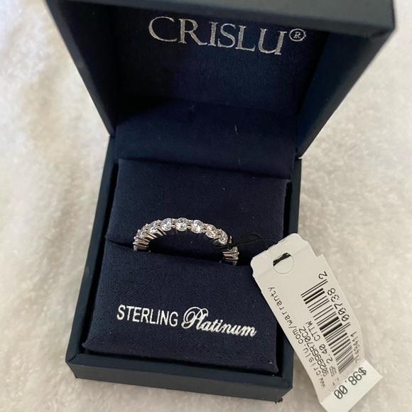 Crislu size 7 Ring NWT eternity band - Picture 3 of 7